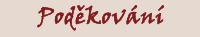 Poděkování